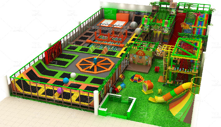 Forest themes indoor playground equipment