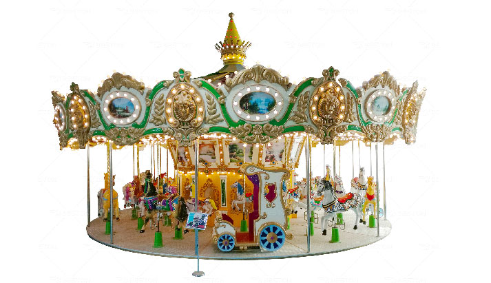 Grand carousel ride for amusement parks